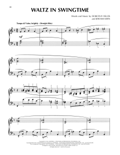 Waltz In Swingtime von Jerome Kern (Download) 