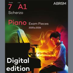 Scherzo (Grade 7, list A1, from the ABRSM Piano Syllabus 2025 & 2026) (Download) 