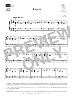 Gopak (Grade Initial, list A1, from the ABRSM Piano Syllabus 2025 & 2026) (Download) 