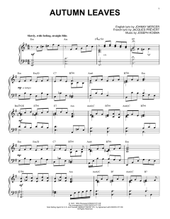 Autumn Leaves von Joseph Kosma (Download) 
