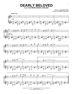 Dearly Beloved von Jerome Kern (Download) 