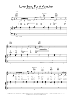 Love Song For A Vampire von Gabriel Fauré (Download) 