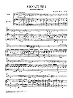 Sonatinen für Klavier und Violine op. post. 137 von Franz Schubert im Alle Noten Shop kaufen