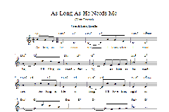 As Long As He Needs Me von Artie Shaw (Download) 