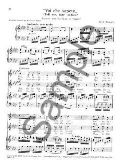 Voi Che Sapete (The Marriage Of Figaro) von Wolfgang Amadeus Mozart 
