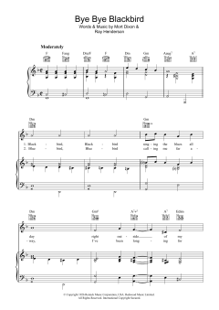 Bye Bye Blackbird von Mort Dixon (Download) 