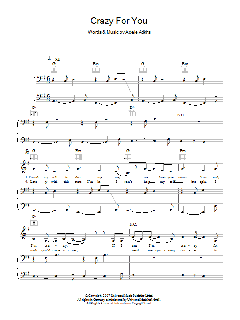 Crazy For You von Adele (Download) 