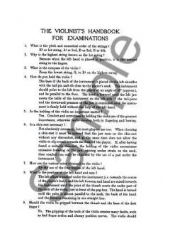 The Violinist's Handbook For Examinations von John Fry im Alle Noten Shop kaufen