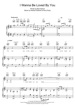 I Wanna Be Loved By You von Marilyn Monroe (Download) 