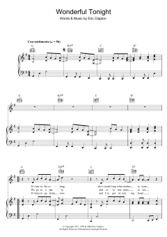 Wonderful Tonight von Eric Clapton (Download) 