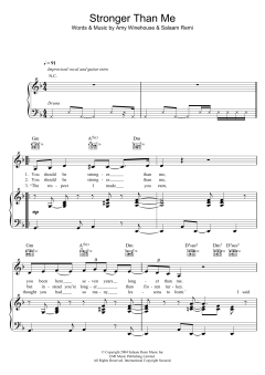 Stronger Than Me von Amy Winehouse (Download) 