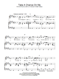 Take A Chance On Me von ABBA (Download) 