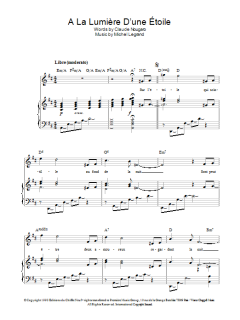 A La Lumiere D'une Etoile von Michel Legrand (Download) 