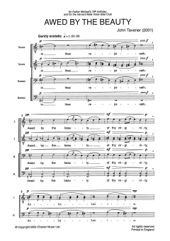 Awed By The Beauty von John Tavener (Download) 