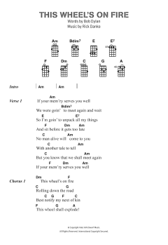 This Wheel's On Fire von Bob Dylan (Download) 