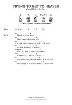 Trying To Get To Heaven von Bob Dylan (Download) 