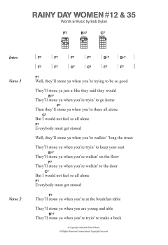 Rainy Day Women #12 and #35 von Bob Dylan (Download) 