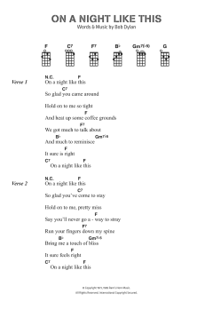 On A Night Like This von Bob Dylan (Download) 