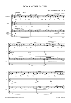 Dona Nobis Pacem von Esa-Pekka Salonen (Download) 