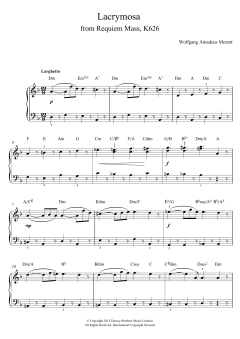 Lacrymosa from Requiem Mass, K626 von Wolfgang Amadeus Mozart (Download) 
