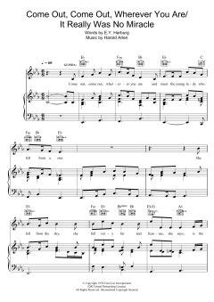 Come Out, Come Out, Wherever You Are / It Really Was No Miracle von Harold Arlen (Download) 