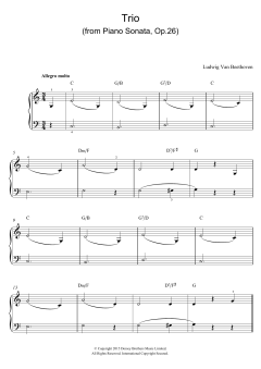Trio (From Piano Sonata In A Flat, Op.26) von Ludwig van Beethoven (Download) 