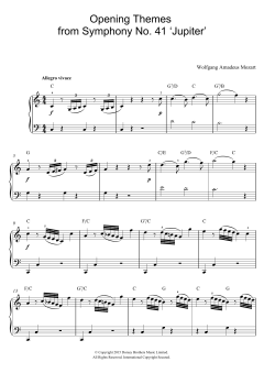 Opening Themes from Symphony No. 41 'Jupiter' von Wolfgang Amadeus Mozart (Download) 