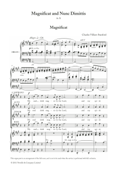 Magnificat And Nunc Dimittis In A von Charles Villiers Stanford (Download) 