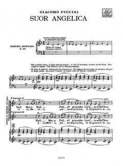 Suor Angelica (English/Italian) New Art Cover von Giacomo Puccini 