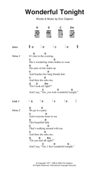 Wonderful Tonight von Eric Clapton (Download) 