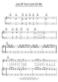 Lay All Your Love On Me von ABBA (Download) 