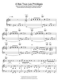 A Bas Tous Les Privileges von Claude-Michel Schönberg (Download) 