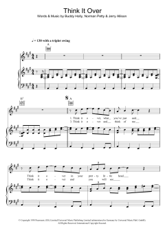 Think It Over von Buddy Holly (Download) 