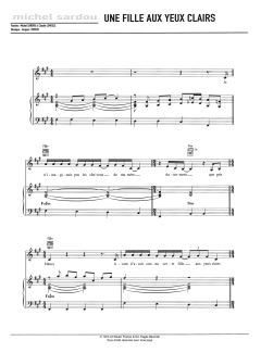 Une Fille Aux Yeux Clairs von Michel Sardou (Download) 