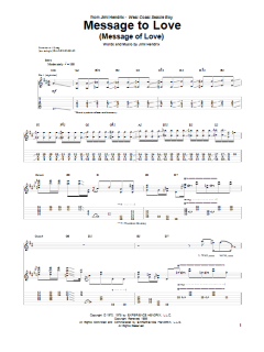 Message To Love (Message Of Love) von Jimi Hendrix (Download) 