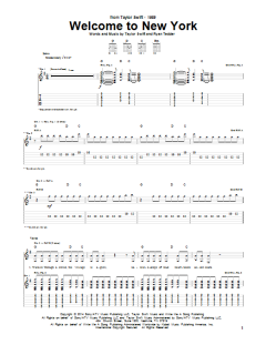 Welcome To New York von Taylor Swift (Download) 