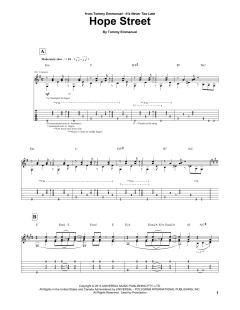 Hope Street von Tommy Emmanuel (Download) 