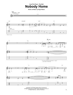 Nobody Home von Pink Floyd (Download) 