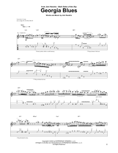 Georgia Blues von Jimi Hendrix (Download) 