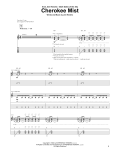 Cherokee Mist von Jimi Hendrix (Download) 