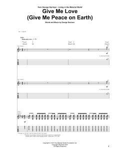 Give Me Love (Give Me Peace On Earth) von George Harrison (Download) 