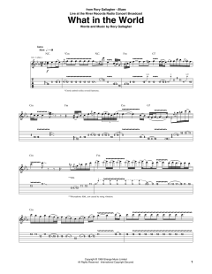 What In The World von Rory Gallagher (Download) 