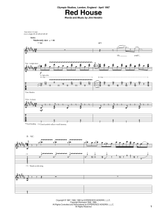 Red House von Jimi Hendrix (Download) 