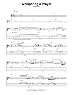 Whispering A Prayer von Steve Vai (Download) 
