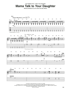 Mama Talk To Your Daughter von Robben Ford (Download) 