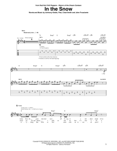 In The Snow von Red Hot Chili Peppers (Download) 
