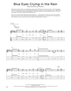 Blue Eyes Crying In The Rain von Elvis Presley (Download) 
