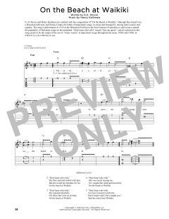 On The Beach At Waikiki von Henry Kailimaie (Download) 