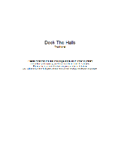 Deck The Halls von Traditional (Download) 