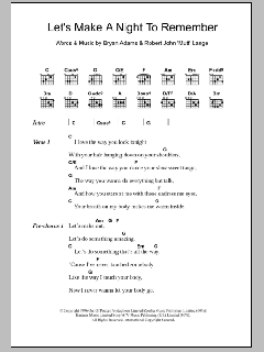 Let's Make A Night To Remember von Bryan Adams (Download) 